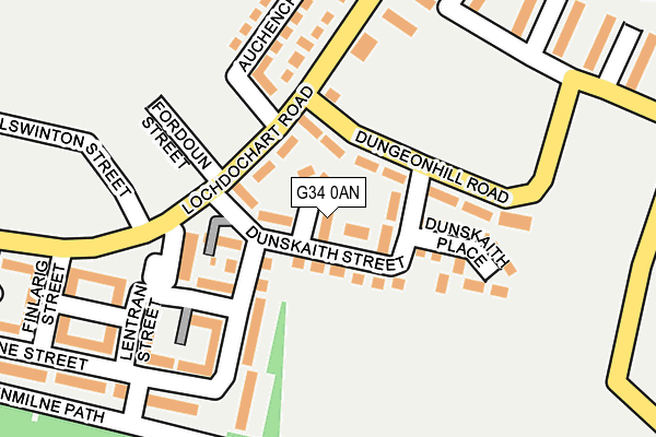 G34 0AN map - OS OpenMap – Local (Ordnance Survey) G34 0AN map - OS OpenMap – Local (Ordnance Survey)