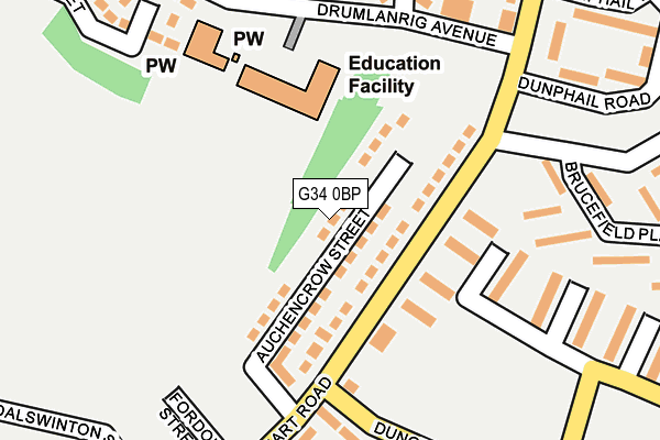 G34 0BP map - OS OpenMap – Local (Ordnance Survey) G34 0BP map - OS OpenMap – Local (Ordnance Survey)