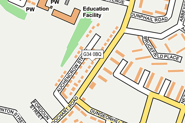 G34 0BQ map - OS OpenMap – Local (Ordnance Survey) G34 0BQ map - OS OpenMap – Local (Ordnance Survey)