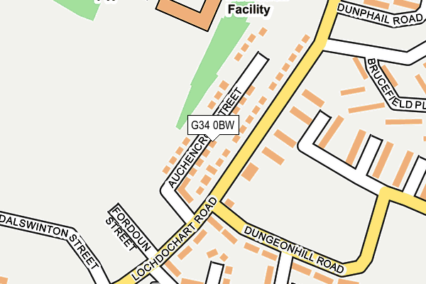 G34 0BW map - OS OpenMap – Local (Ordnance Survey) G34 0BW map - OS OpenMap – Local (Ordnance Survey)
