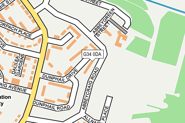 G34 0DA map - OS OpenMap – Local (Ordnance Survey) G34 0DA map - OS OpenMap – Local (Ordnance Survey)