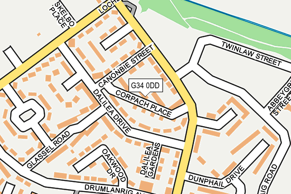 G34 0DD map - OS OpenMap – Local (Ordnance Survey) G34 0DD map - OS OpenMap – Local (Ordnance Survey)