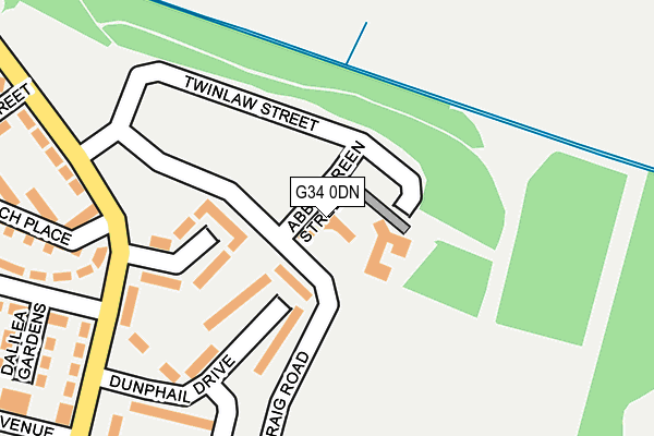 G34 0DN map - OS OpenMap – Local (Ordnance Survey) G34 0DN map - OS OpenMap – Local (Ordnance Survey)