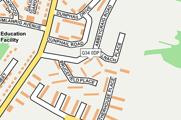 G34 0DP map - OS OpenMap – Local (Ordnance Survey) G34 0DP map - OS OpenMap – Local (Ordnance Survey)