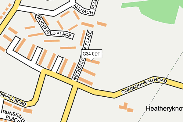 G34 0DT map - OS OpenMap – Local (Ordnance Survey) G34 0DT map - OS OpenMap – Local (Ordnance Survey)
