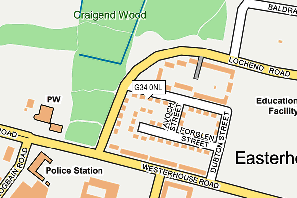 G34 0NL map - OS OpenMap – Local (Ordnance Survey) G34 0NL map - OS OpenMap – Local (Ordnance Survey)