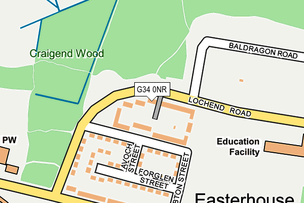 G34 0NR map - OS OpenMap – Local (Ordnance Survey) G34 0NR map - OS OpenMap – Local (Ordnance Survey)