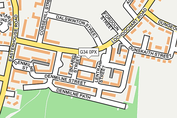 G34 0PX map - OS OpenMap – Local (Ordnance Survey) G34 0PX map - OS OpenMap – Local (Ordnance Survey)