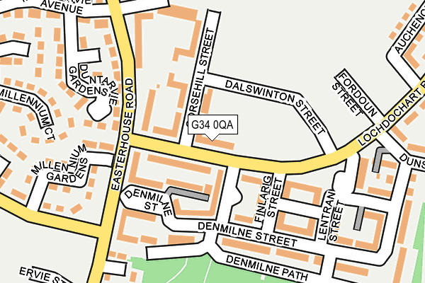 G34 0QA map - OS OpenMap – Local (Ordnance Survey) G34 0QA map - OS OpenMap – Local (Ordnance Survey)