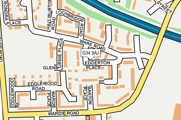 G34 9AJ map - OS OpenMap – Local (Ordnance Survey) G34 9AJ map - OS OpenMap – Local (Ordnance Survey)