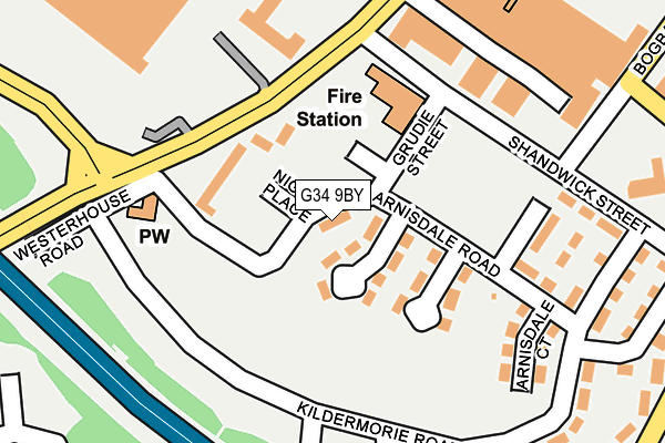 G34 9BY map - OS OpenMap – Local (Ordnance Survey) G34 9BY map - OS OpenMap – Local (Ordnance Survey)