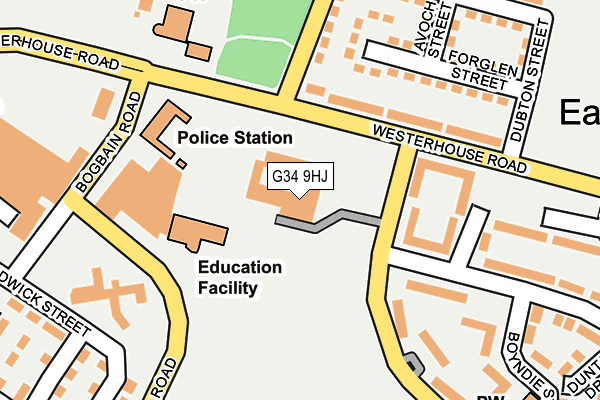 G34 9HJ map - OS OpenMap – Local (Ordnance Survey) G34 9HJ map - OS OpenMap – Local (Ordnance Survey)