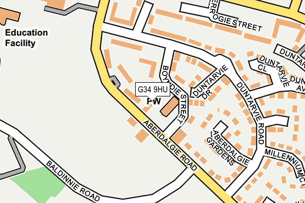 G34 9HU map - OS OpenMap – Local (Ordnance Survey) G34 9HU map - OS OpenMap – Local (Ordnance Survey)