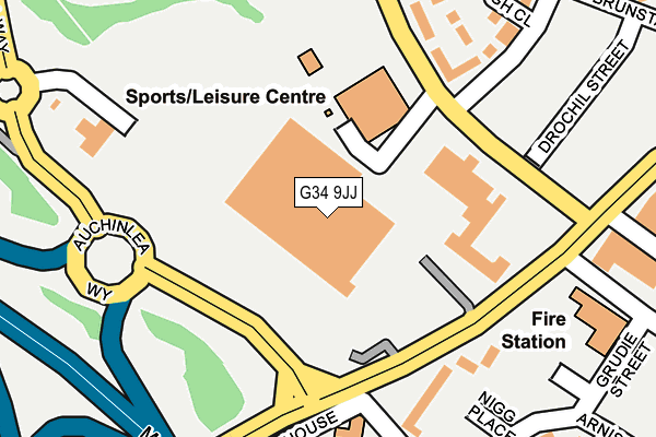 G34 9JJ map - OS OpenMap – Local (Ordnance Survey) G34 9JJ map - OS OpenMap – Local (Ordnance Survey)