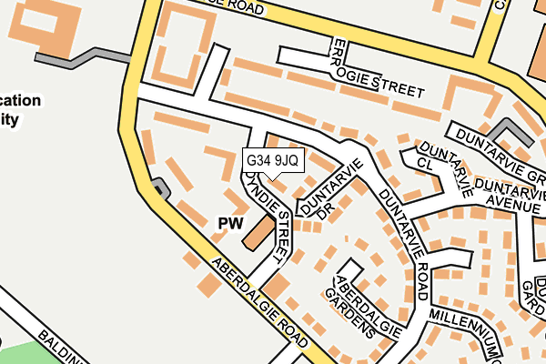 G34 9JQ map - OS OpenMap – Local (Ordnance Survey) G34 9JQ map - OS OpenMap – Local (Ordnance Survey)