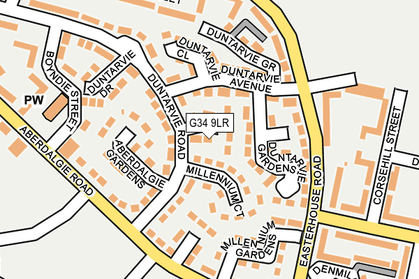 G34 9LR map - OS OpenMap – Local (Ordnance Survey) G34 9LR map - OS OpenMap – Local (Ordnance Survey)