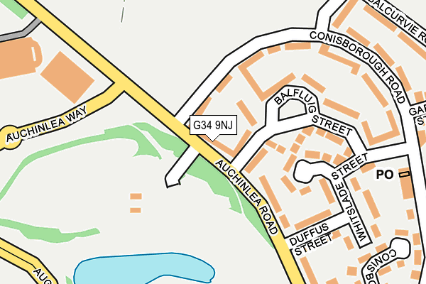 G34 9NJ map - OS OpenMap – Local (Ordnance Survey) G34 9NJ map - OS OpenMap – Local (Ordnance Survey)