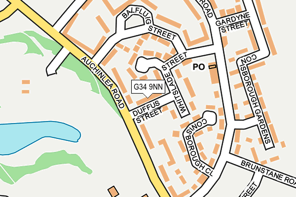 G34 9NN map - OS OpenMap – Local (Ordnance Survey) G34 9NN map - OS OpenMap – Local (Ordnance Survey)