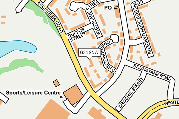 G34 9NW map - OS OpenMap – Local (Ordnance Survey) G34 9NW map - OS OpenMap – Local (Ordnance Survey)
