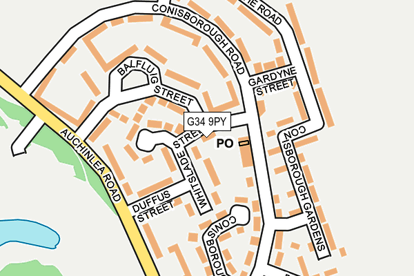 G34 9PY map - OS OpenMap – Local (Ordnance Survey) G34 9PY map - OS OpenMap – Local (Ordnance Survey)