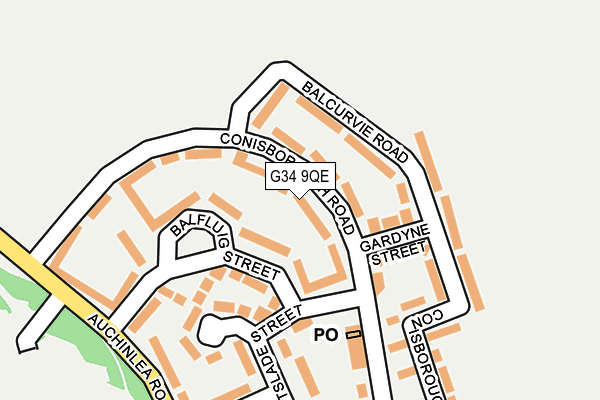 G34 9QE map - OS OpenMap – Local (Ordnance Survey) G34 9QE map - OS OpenMap – Local (Ordnance Survey)