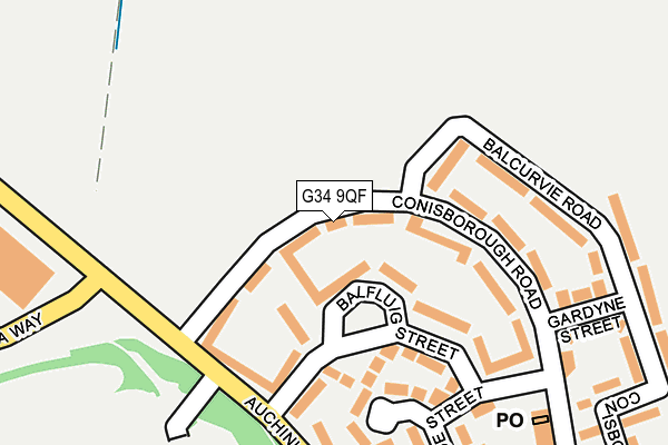 G34 9QF map - OS OpenMap – Local (Ordnance Survey) G34 9QF map - OS OpenMap – Local (Ordnance Survey)