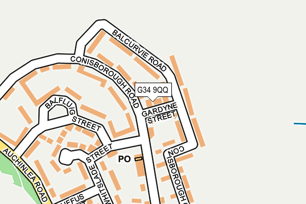 G34 9QQ map - OS OpenMap – Local (Ordnance Survey) G34 9QQ map - OS OpenMap – Local (Ordnance Survey)