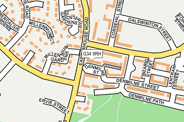 G34 9RH map - OS OpenMap – Local (Ordnance Survey) G34 9RH map - OS OpenMap – Local (Ordnance Survey)