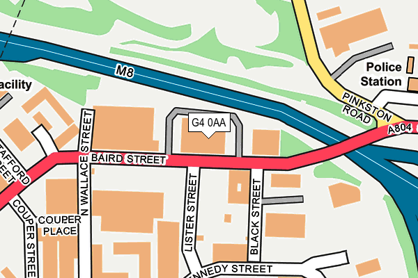 G4 0AA map - OS OpenMap – Local (Ordnance Survey) G4 0AA map - OS OpenMap – Local (Ordnance Survey)