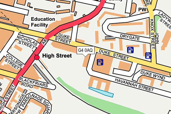 G4 0AQ map - OS OpenMap – Local (Ordnance Survey)