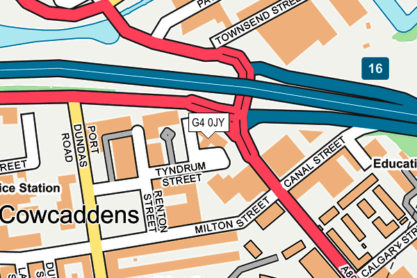G4 0JY map - OS OpenMap – Local (Ordnance Survey)