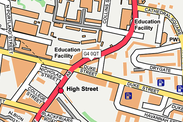 G4 0QT map - OS OpenMap – Local (Ordnance Survey)