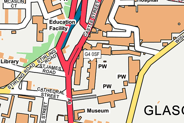 G4 0SF map - OS OpenMap – Local (Ordnance Survey)