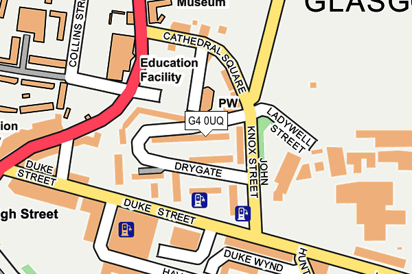 G4 0UQ map - OS OpenMap – Local (Ordnance Survey) G4 0UQ map - OS OpenMap – Local (Ordnance Survey)