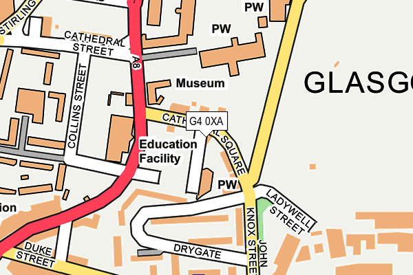 G4 0XA map - OS OpenMap – Local (Ordnance Survey) G4 0XA map - OS OpenMap – Local (Ordnance Survey)