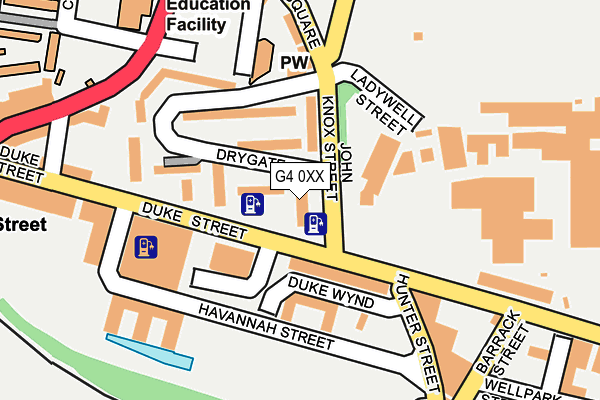 G4 0XX map - OS OpenMap – Local (Ordnance Survey)
