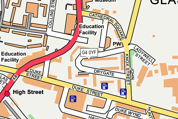 G4 0YF map - OS OpenMap – Local (Ordnance Survey) G4 0YF map - OS OpenMap – Local (Ordnance Survey)