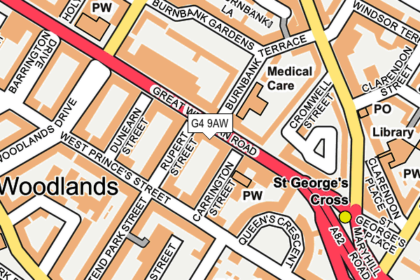 G4 9AW map - OS OpenMap – Local (Ordnance Survey) G4 9AW map - OS OpenMap – Local (Ordnance Survey)