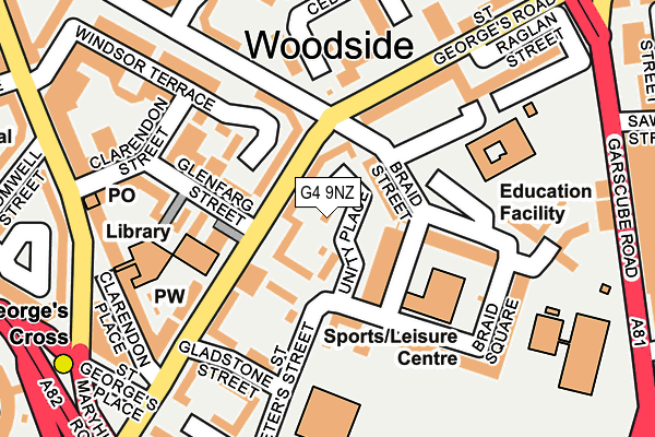 G4 9NZ map - OS OpenMap – Local (Ordnance Survey) G4 9NZ map - OS OpenMap – Local (Ordnance Survey)