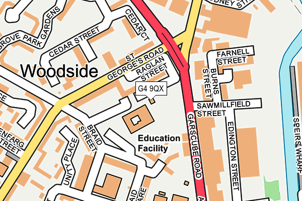 G4 9QX map - OS OpenMap – Local (Ordnance Survey)
