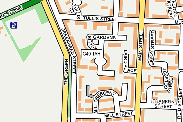G40 1AH map - OS OpenMap – Local (Ordnance Survey) G40 1AH map - OS OpenMap – Local (Ordnance Survey)