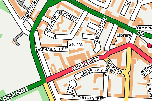 G40 1AN map - OS OpenMap – Local (Ordnance Survey) G40 1AN map - OS OpenMap – Local (Ordnance Survey)