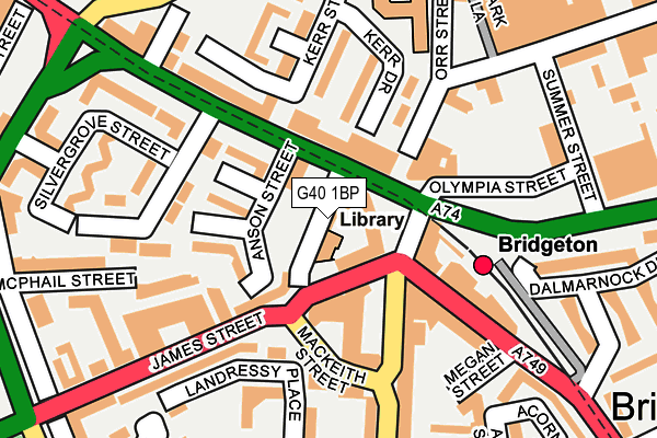 G40 1BP map - OS OpenMap – Local (Ordnance Survey) G40 1BP map - OS OpenMap – Local (Ordnance Survey)