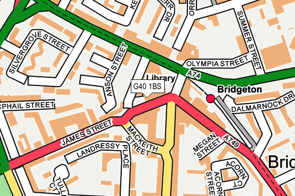 G40 1BS map - OS OpenMap – Local (Ordnance Survey) G40 1BS map - OS OpenMap – Local (Ordnance Survey)