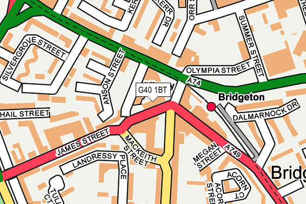 G40 1BT map - OS OpenMap – Local (Ordnance Survey) G40 1BT map - OS OpenMap – Local (Ordnance Survey)