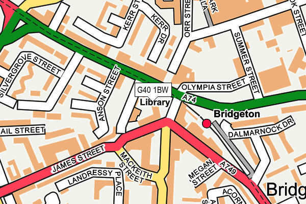 G40 1BW map - OS OpenMap – Local (Ordnance Survey) G40 1BW map - OS OpenMap – Local (Ordnance Survey)