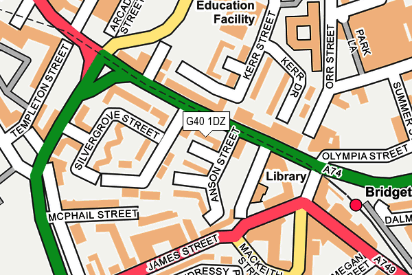 G40 1DZ map - OS OpenMap – Local (Ordnance Survey) G40 1DZ map - OS OpenMap – Local (Ordnance Survey)