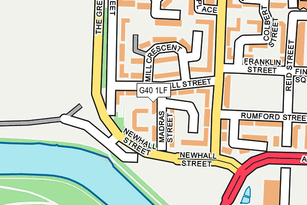 G40 1LF map - OS OpenMap – Local (Ordnance Survey) G40 1LF map - OS OpenMap – Local (Ordnance Survey)