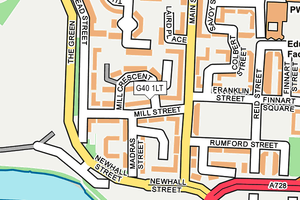 G40 1LT map - OS OpenMap – Local (Ordnance Survey) G40 1LT map - OS OpenMap – Local (Ordnance Survey)