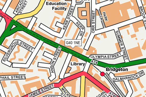 G40 1NE map - OS OpenMap – Local (Ordnance Survey) G40 1NE map - OS OpenMap – Local (Ordnance Survey)